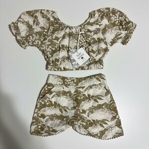 Kate Quinn Fennel Lily Crop Top Set